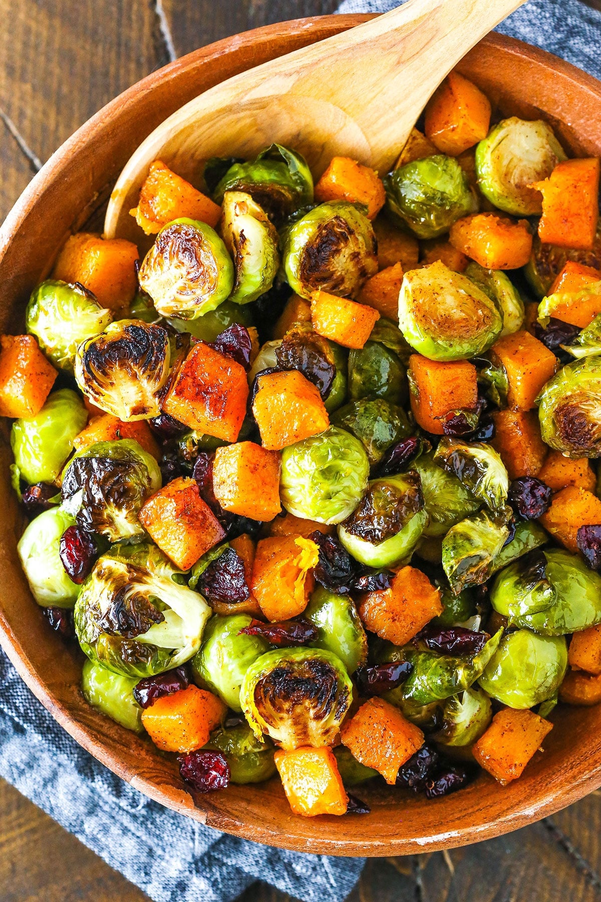 The Perfect Fall Side: Easy Honey Roasted Butternut Squash & Brussels Sprouts
